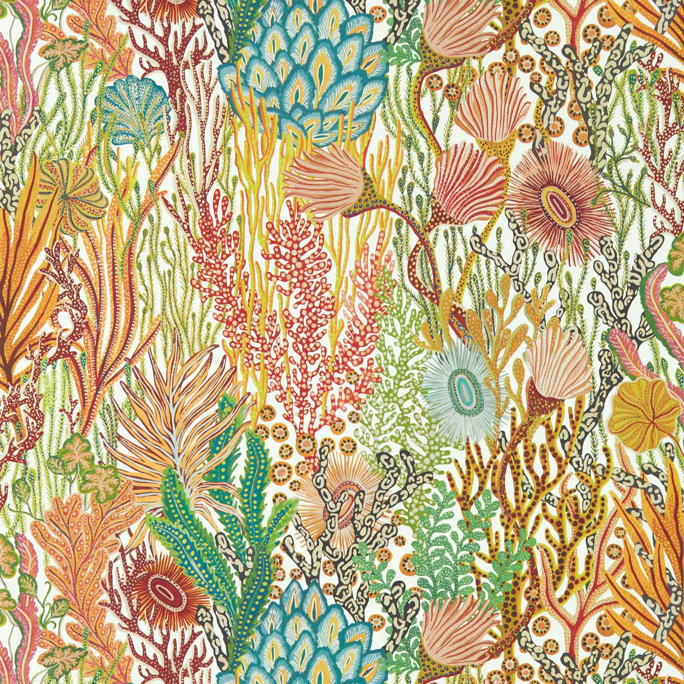 Acropora Wallpaper - Brazilian Rosewood/Nectar/Tree Canopy - HTEW112779 - Harlequin - Premier Wallcovering