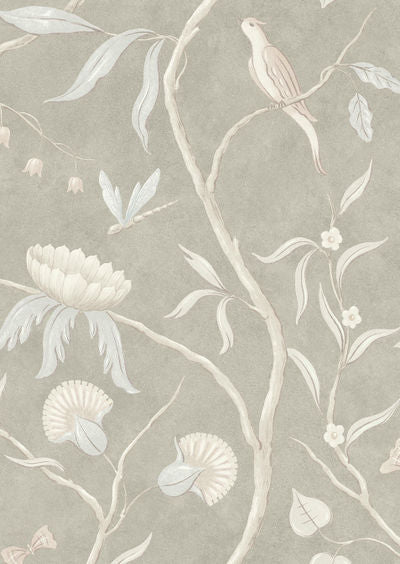 Adam's Eden Wallpaper - Pumice - Lewis & Wood - Premier Wallcovering