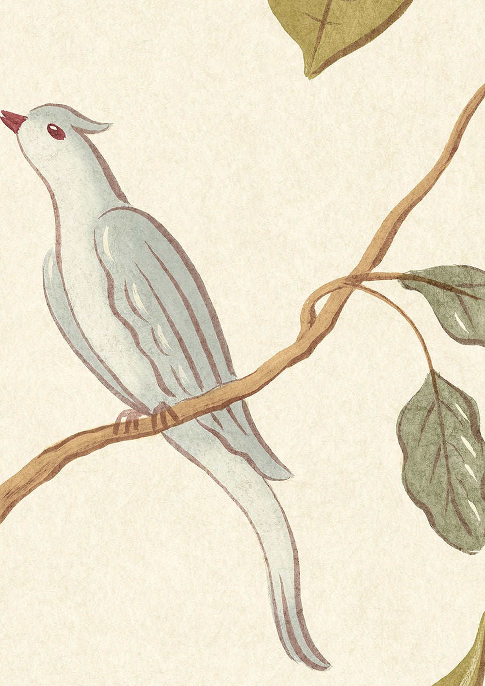 Adam's Eden Wallpaper - Ivory - Lewis & Wood - Premier Wallcovering