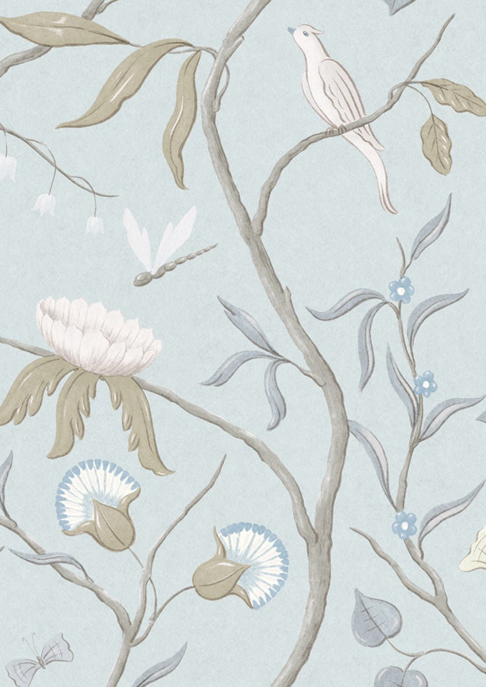 Adam's Eden Wallpaper - Snowbird - Lewis & Wood - Premier Wallcovering
