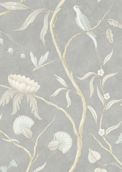 Adam's Eden Wallpaper - Honey Dove - Lewis & Wood - Premier Wallcovering