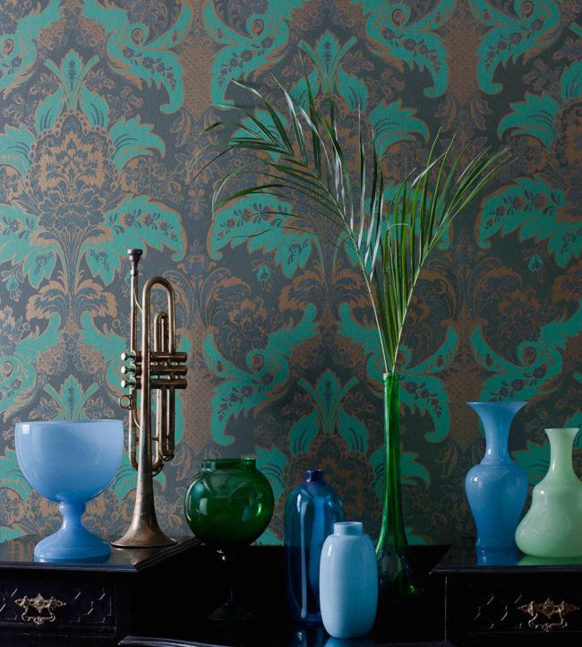 Aldwych Wallpaper - Multi Blue on White - 94/5025 - Cole & Son - Premier Wallcovering