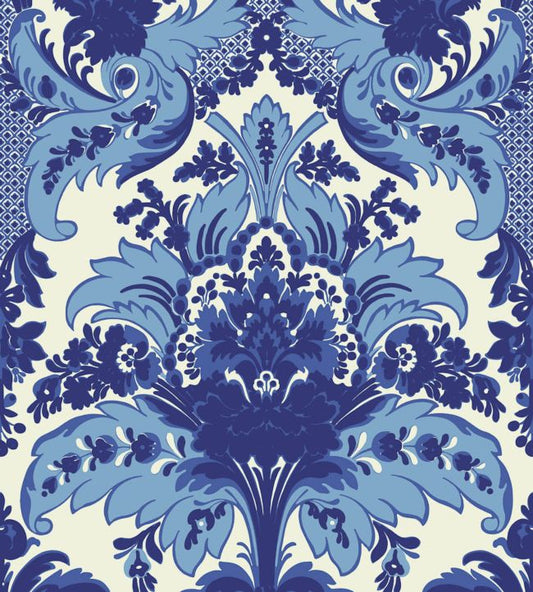 Aldwych Wallpaper - Multi Blue on White - 94/5025 - Cole & Son - Premier Wallcovering
