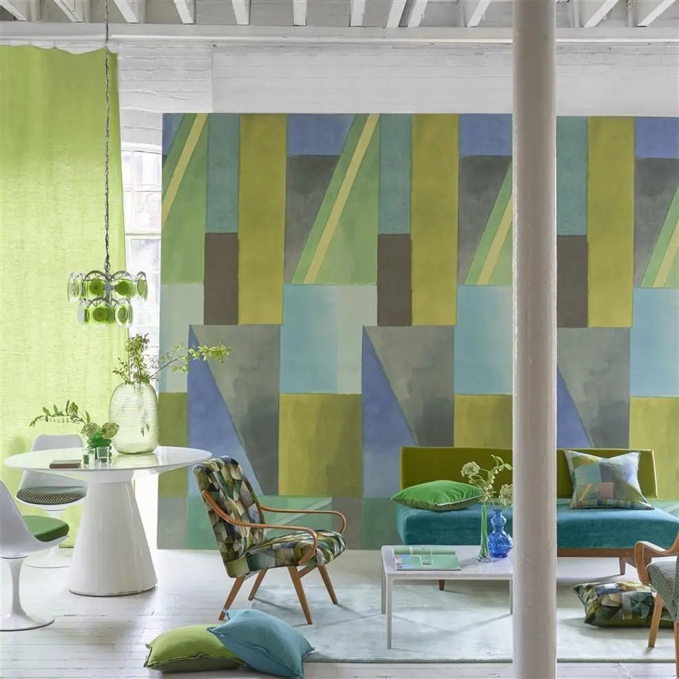 Alphonse Wallpaper - Azure - PDG1109/01 - Designers Guild