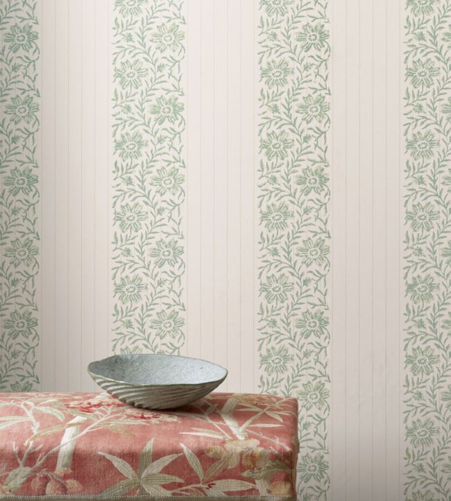 Alys Wallpaper - Old Blue - Colefax & Fowler - W7001/03