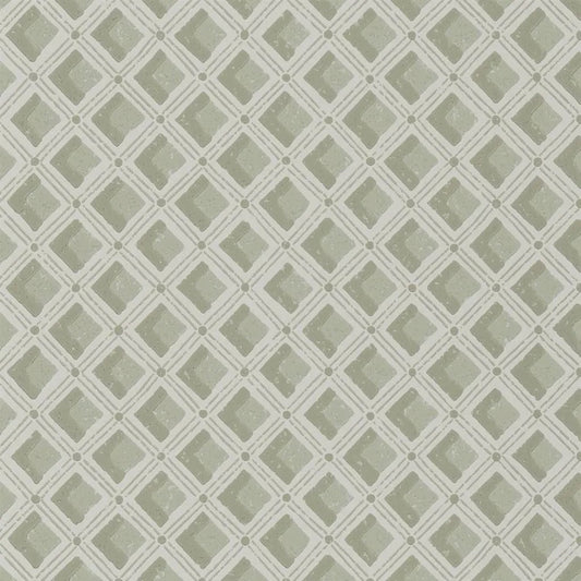 Amsee Geometric Wallpaper - Lichen - English Heritage - PEH0002/04Wallpaper199