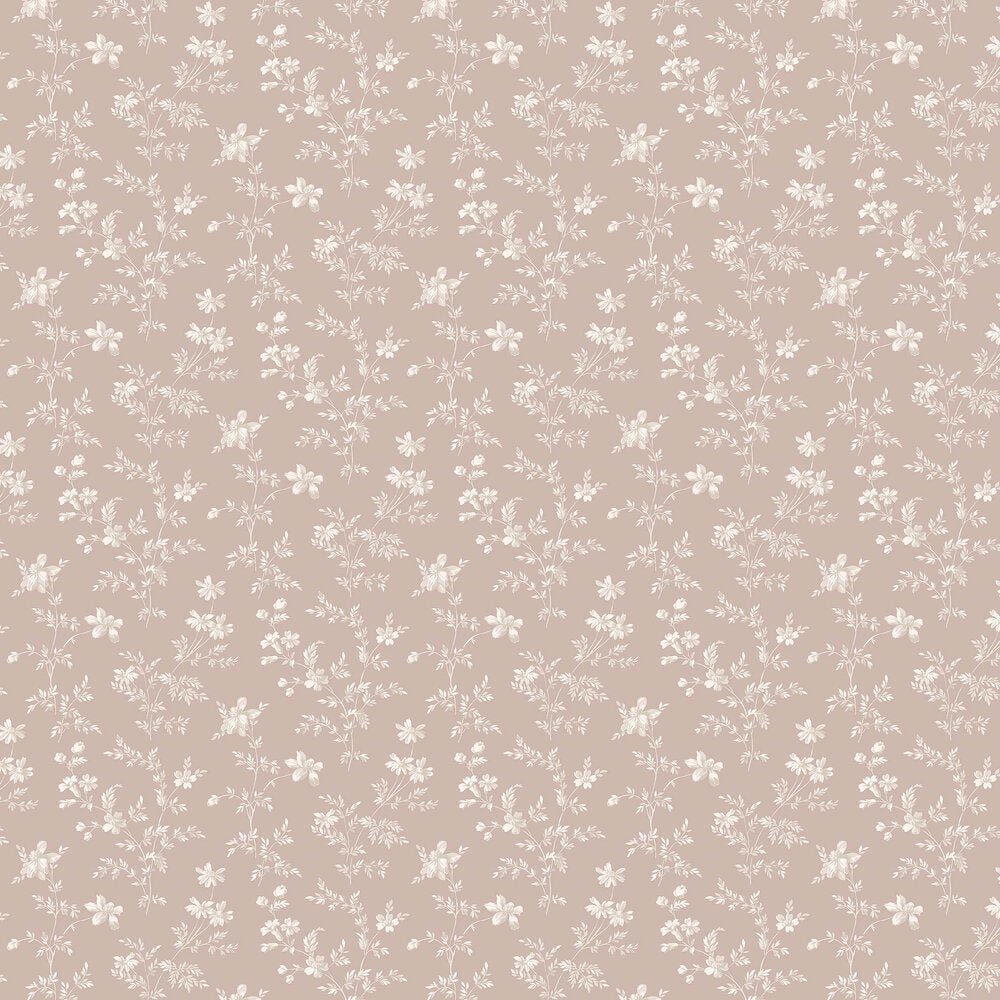 Angsblomma Wallpaper - Powder Pink - Boråstapeter - 3275 - Premier Wallcovering