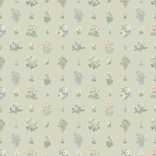 Angsflora Wallpaper - Sage - Boråstapeter - 6950 - Premier Wallcovering