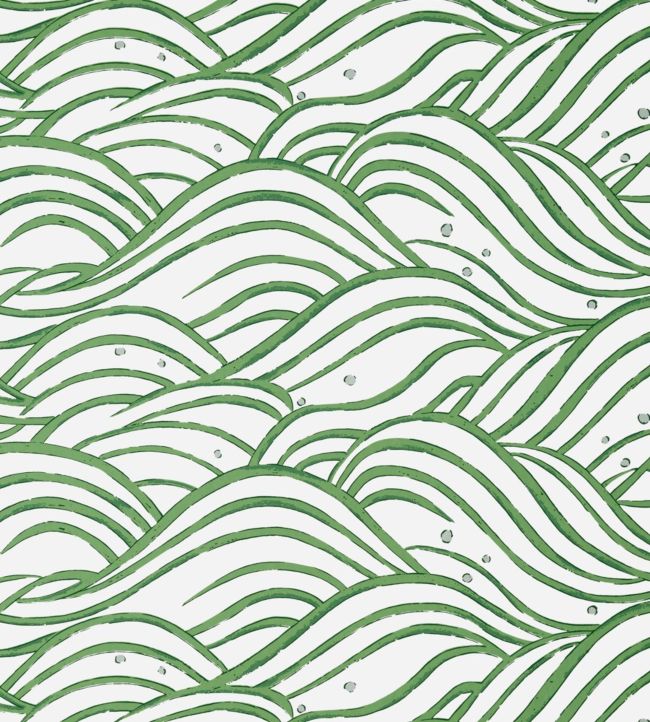 Waves Wallpaper - Green