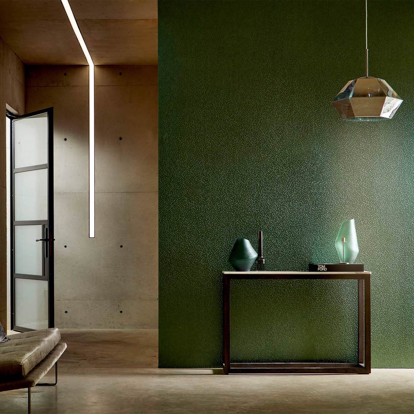 Anthology Foxy Wallpaper - Emerald - EANW112592 - Harlequin - Premier Wallcovering