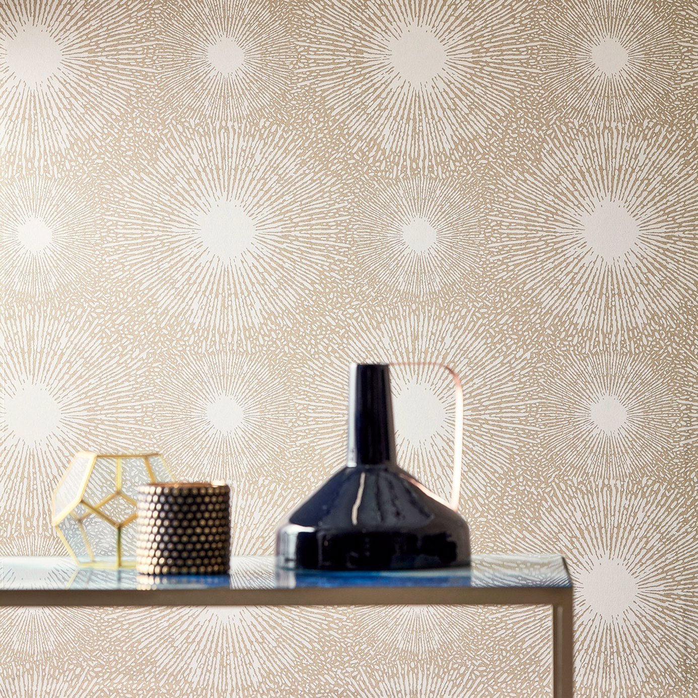 Anthology Perlite Wallpaper - Lapis / Copper Ore - EVIW112068 - Harlequin - Premier Wallcovering