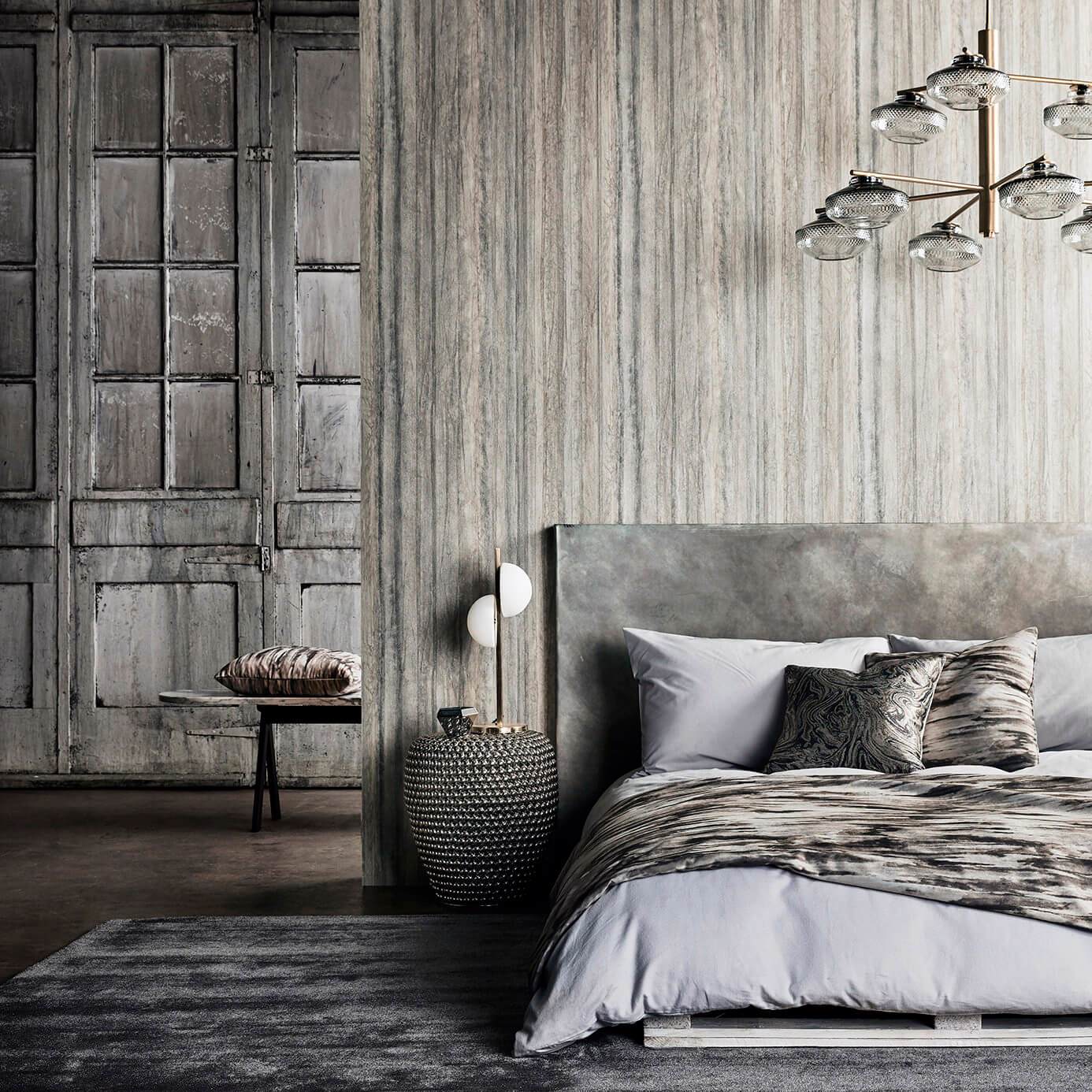 Anthology Plica Wallpaper - Ochre/Cream - EANV111840 - Harlequin - Premier Wallcovering