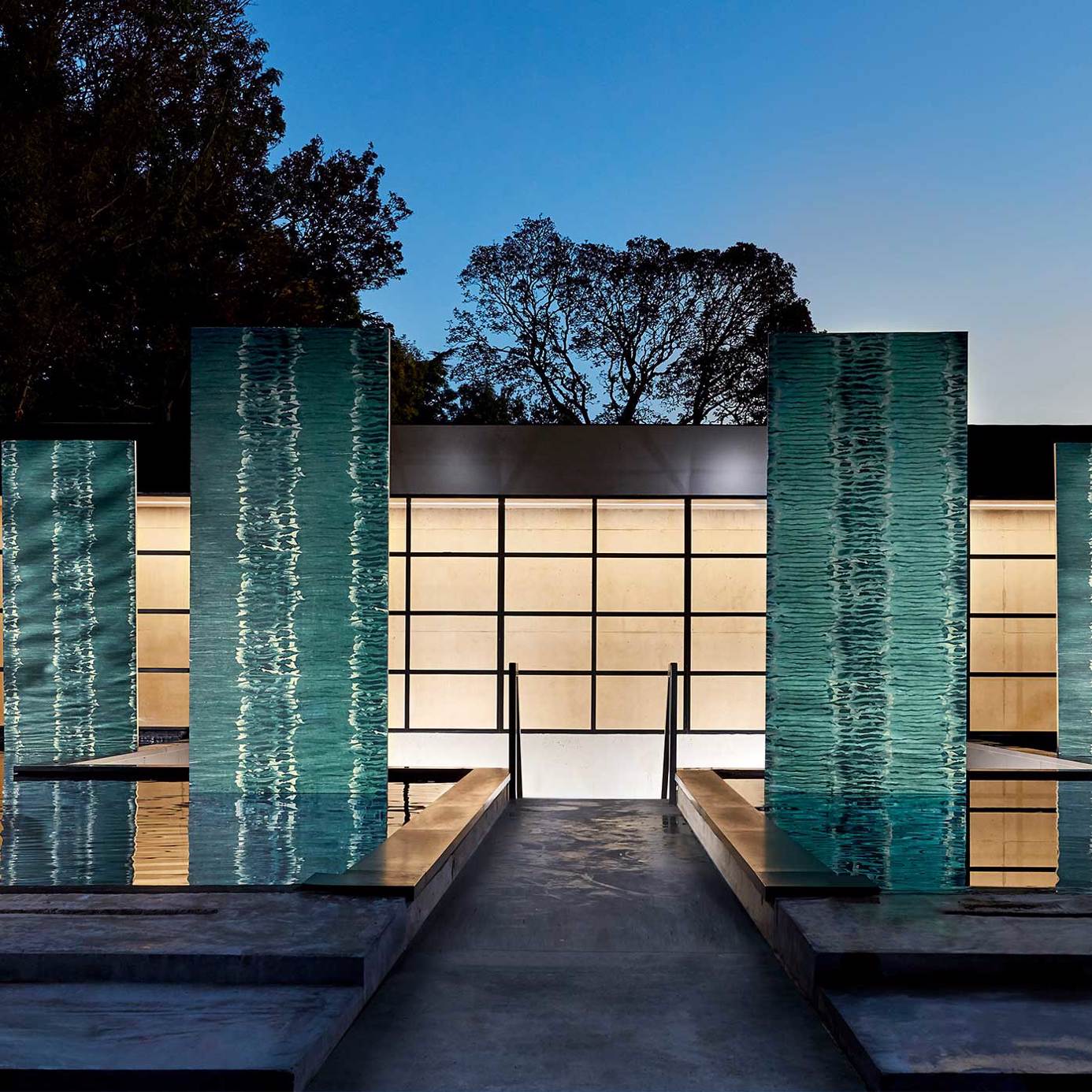 Anthology Ripple Stripe Wallpaper - Emerald/Kingfisher - EANW112579 - Harlequin - Premier Wallcovering