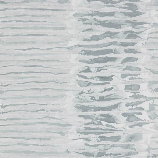 Anthology Ripple Stripe Wallpaper - Steel - EANW112577 - Harlequin - Premier Wallcovering