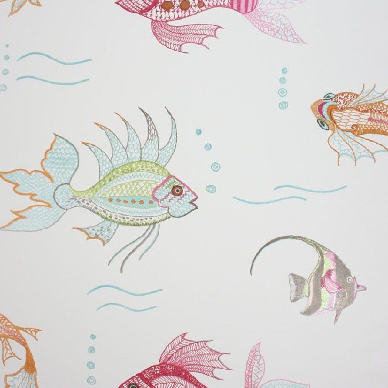 Aquarium Wallpaper - White - Nina Campbell - NCW3833 - 03 - Premier Wallcovering