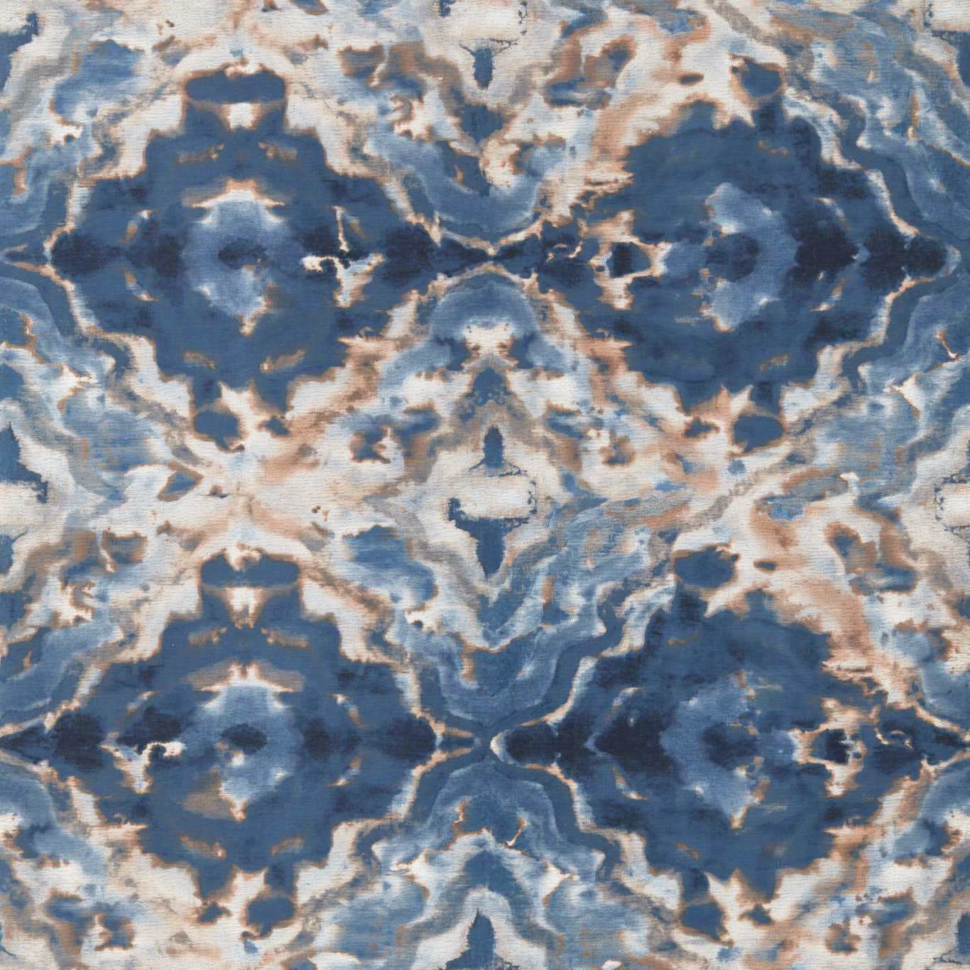 Aqueous Wallpaper - Midnight/Spice - Clarke & Clarke - W0147/02 - Premier Wallcovering