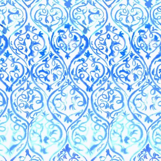 Arabesque Wallpaper - Cobalt - PDG1029/01 - Designers Guild