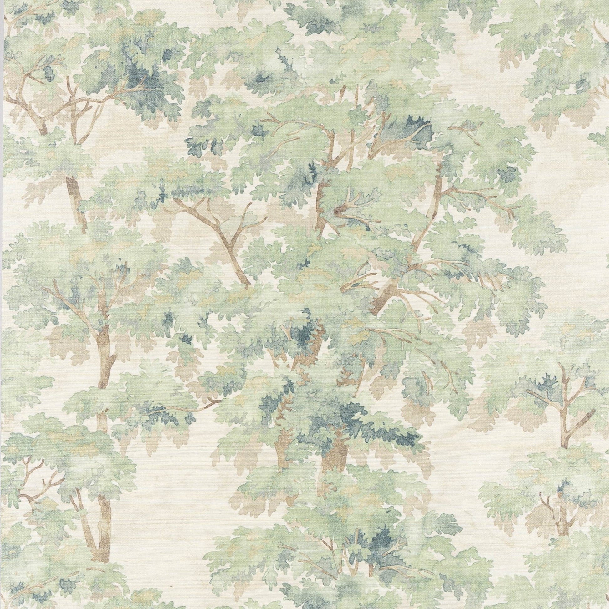 Arbour Sisal Wallpaper - Green - Colefax & Fowler - W7025-01