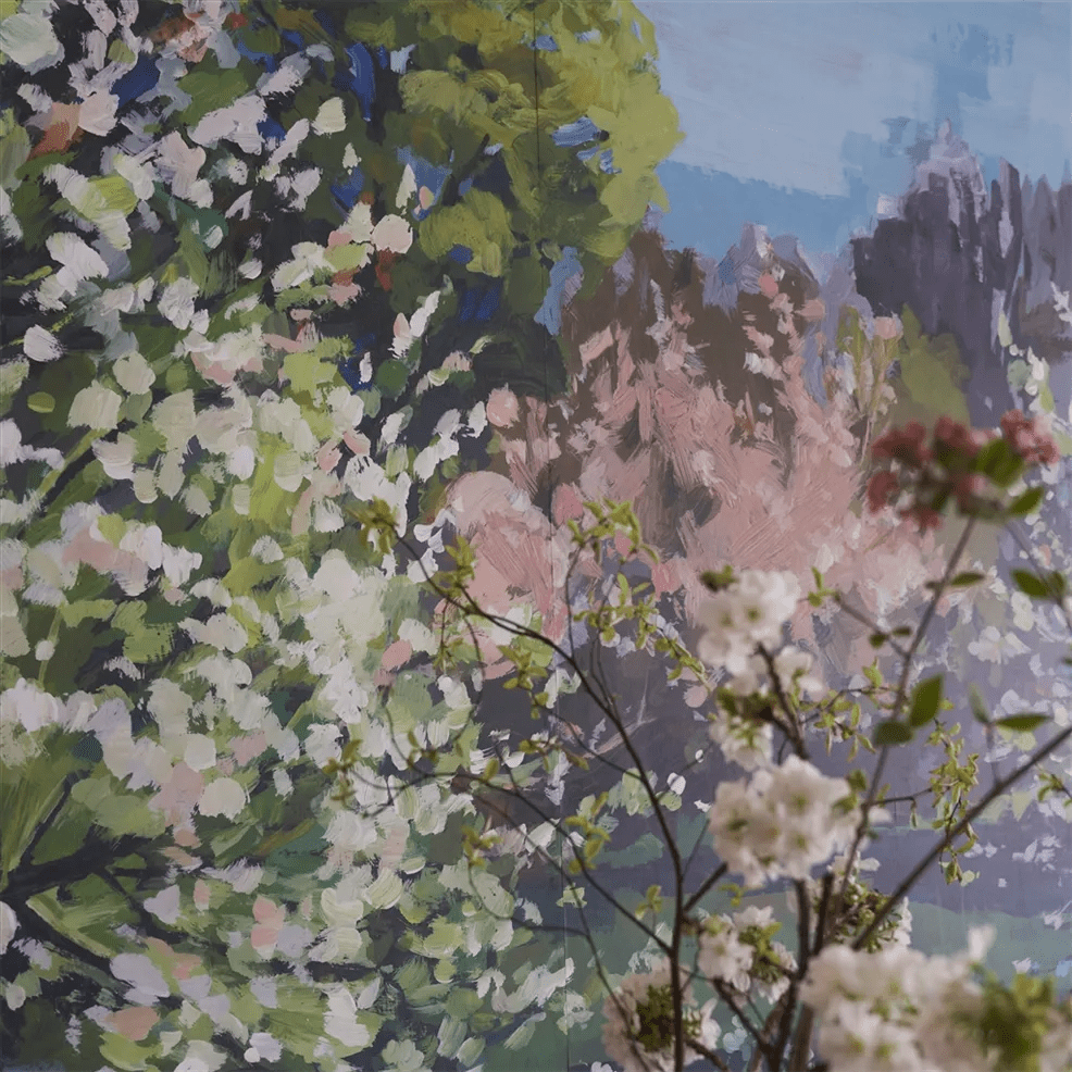 Arbre De Printemps Wallpaper - Celadon - PDG1180/01 - Designers Guild