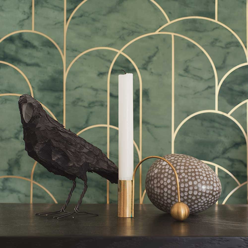 Arch Wallpaper - Green - Boråstapeter - 4751 - Premier Wallcovering