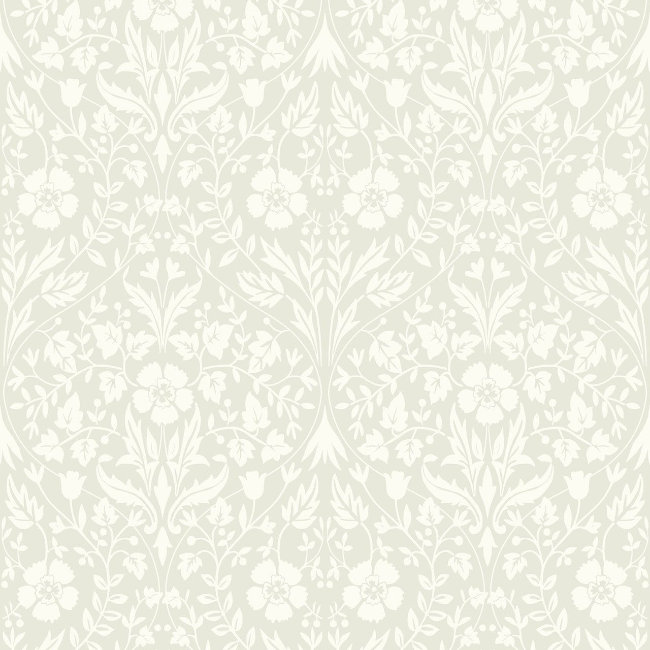 Archibald Arts and Crafts Wallpaper - Grege - Casadeco - 86331203 - Premier Wallcovering