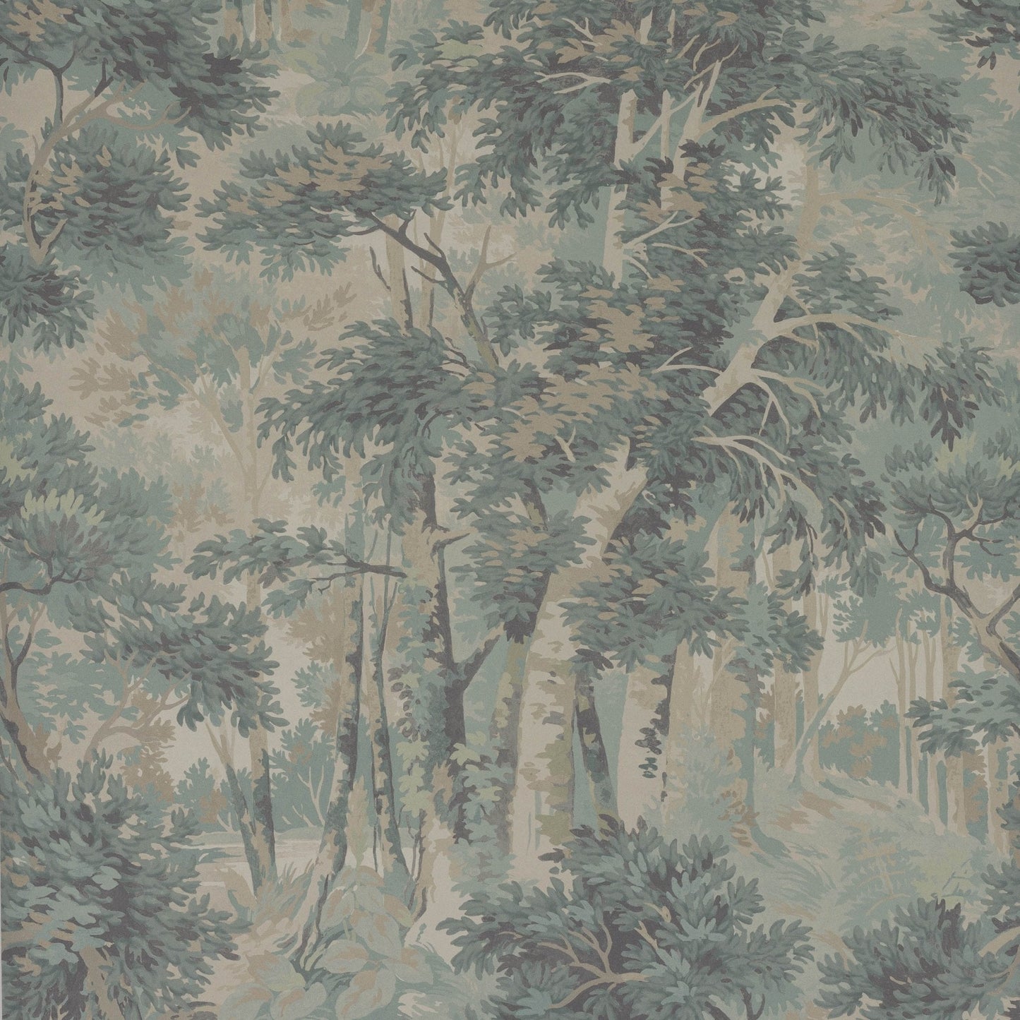 Arden Wallpaper - Old Blue - Colefax & Fowler - W7016 - 01