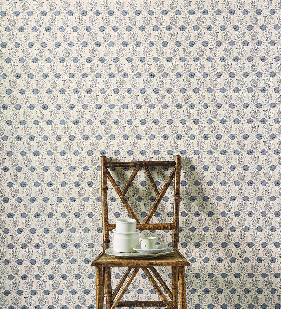 Ashmead Wallpaper - Blue - Colefax & Fowler - W7007 - 04