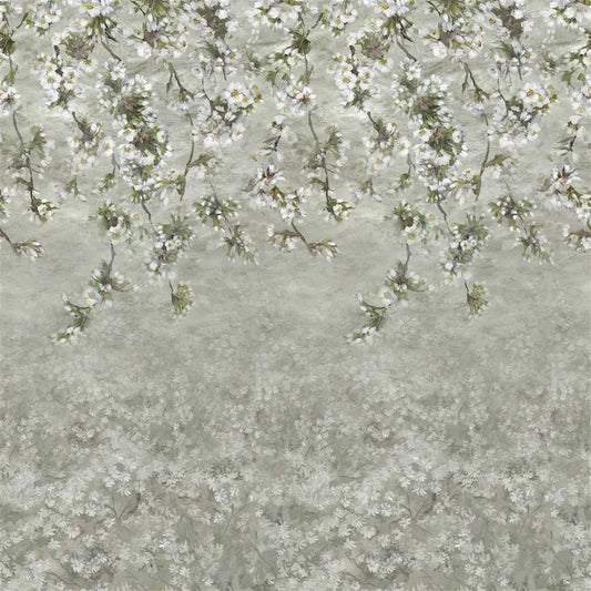 Assam Blossom Wallpaper - Platinum - PDG1133/01 - Designers Guild