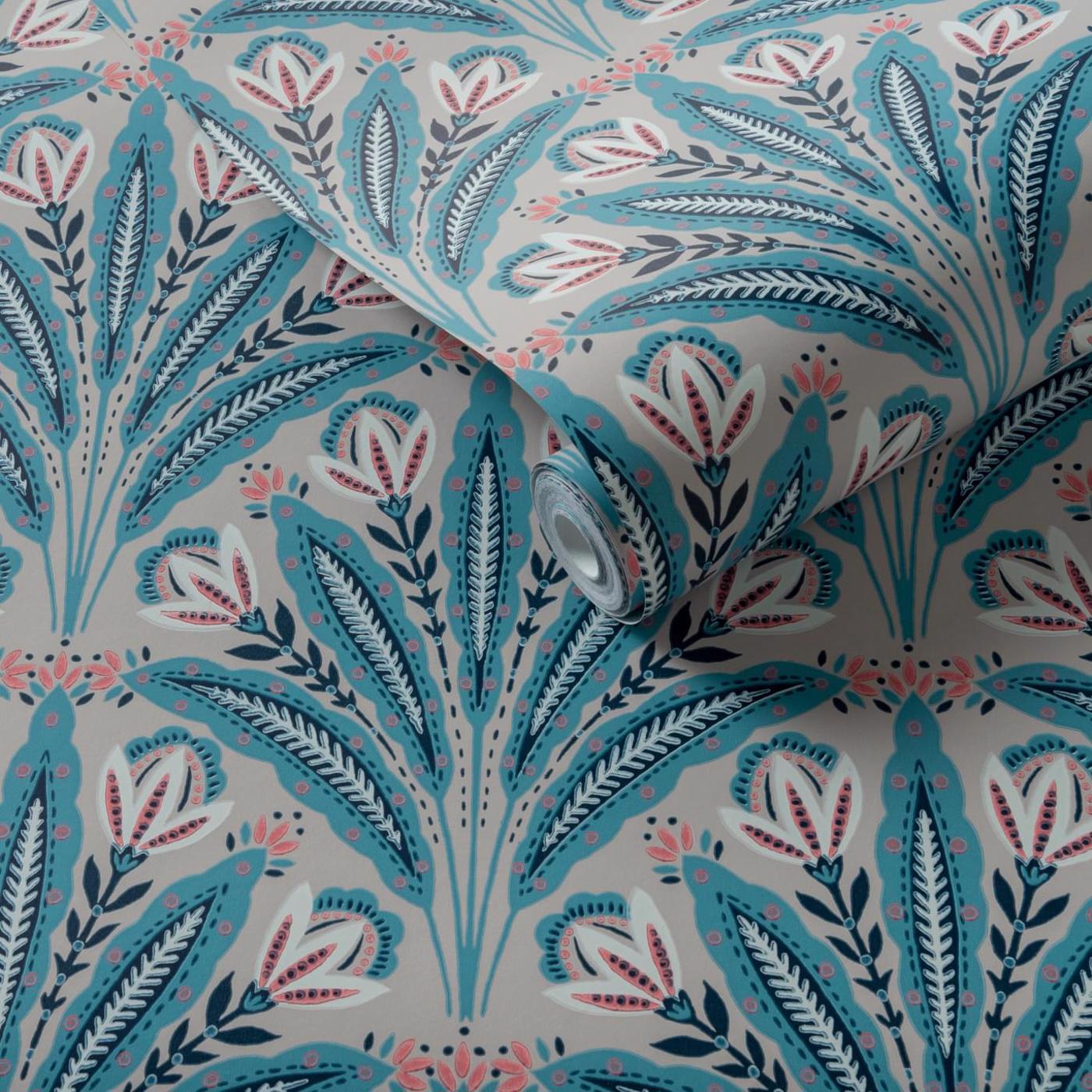 Attingham Wallpaper - Mineral - Clarke & Clarke - W0193/03 - Premier Wallcovering