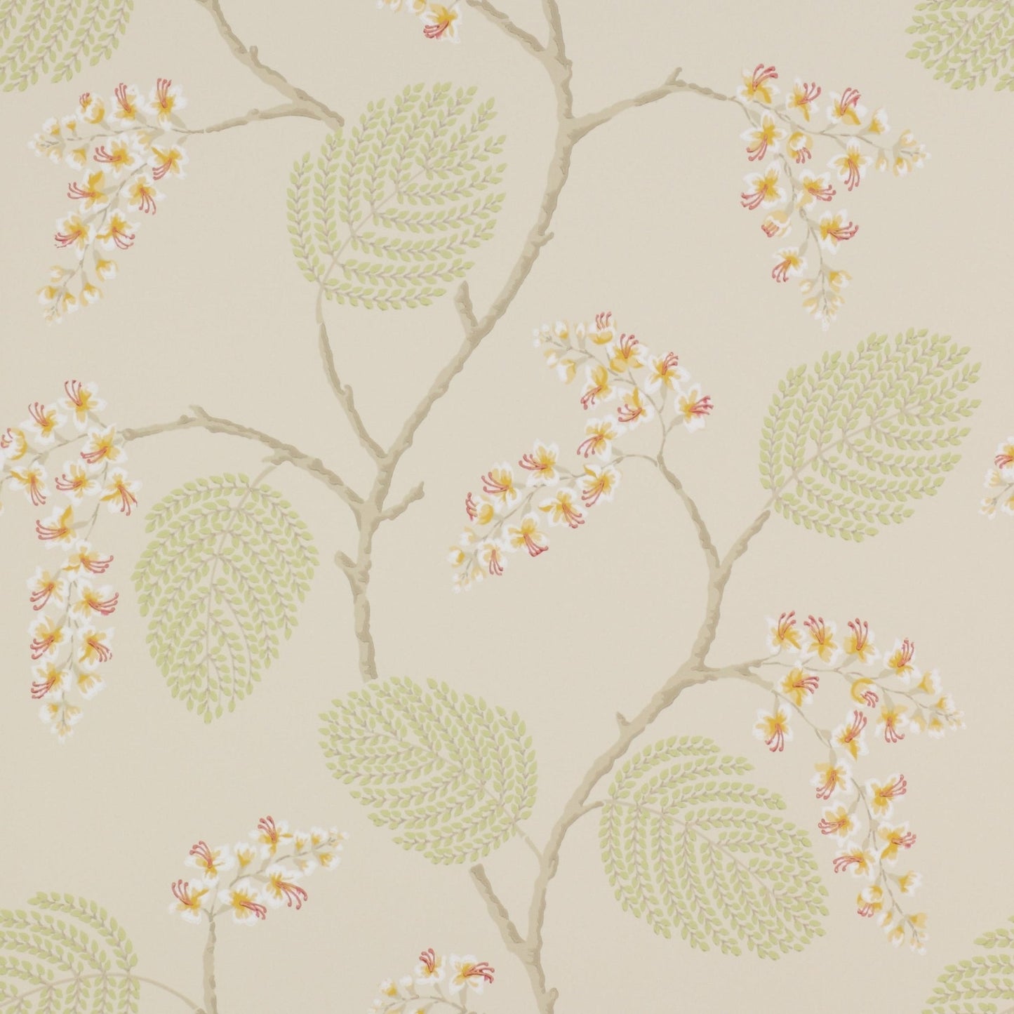 Atwood Wallpaper - Coral/Green - Colefax & Fowler - 07141/05