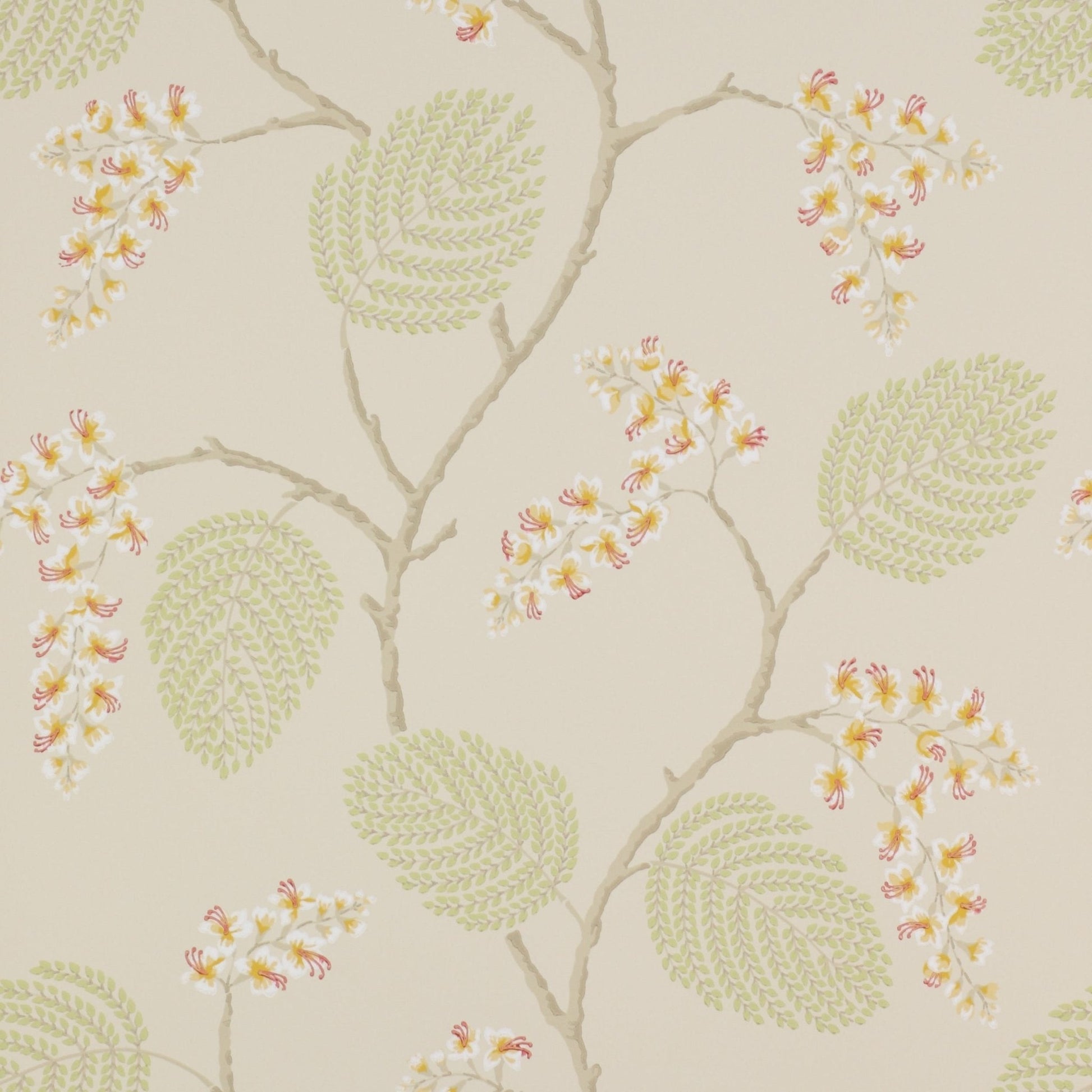 Atwood Wallpaper - Coral/Green - Colefax & Fowler - 07141/05