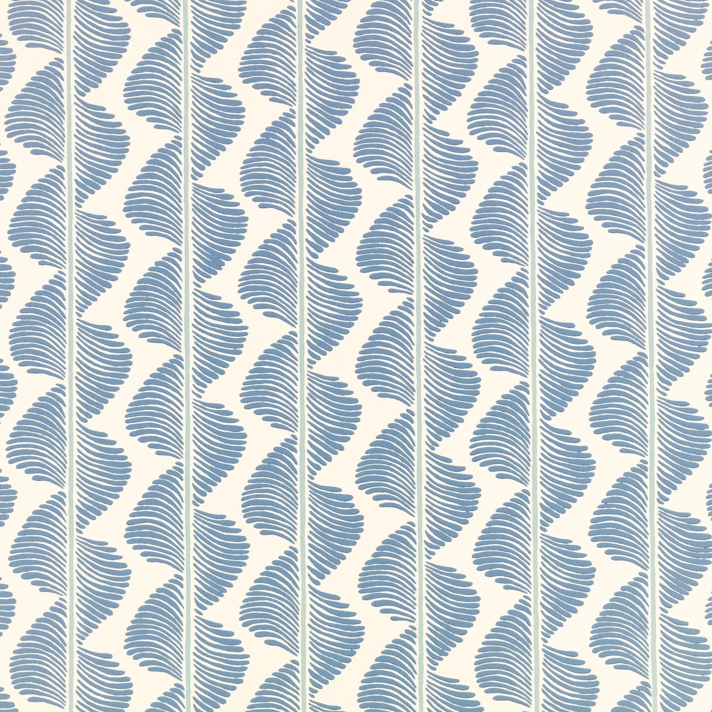 Aubin Wallpaper - Boathouse Blue - Romo - Aubin - W472/05 - Premier Wallcovering