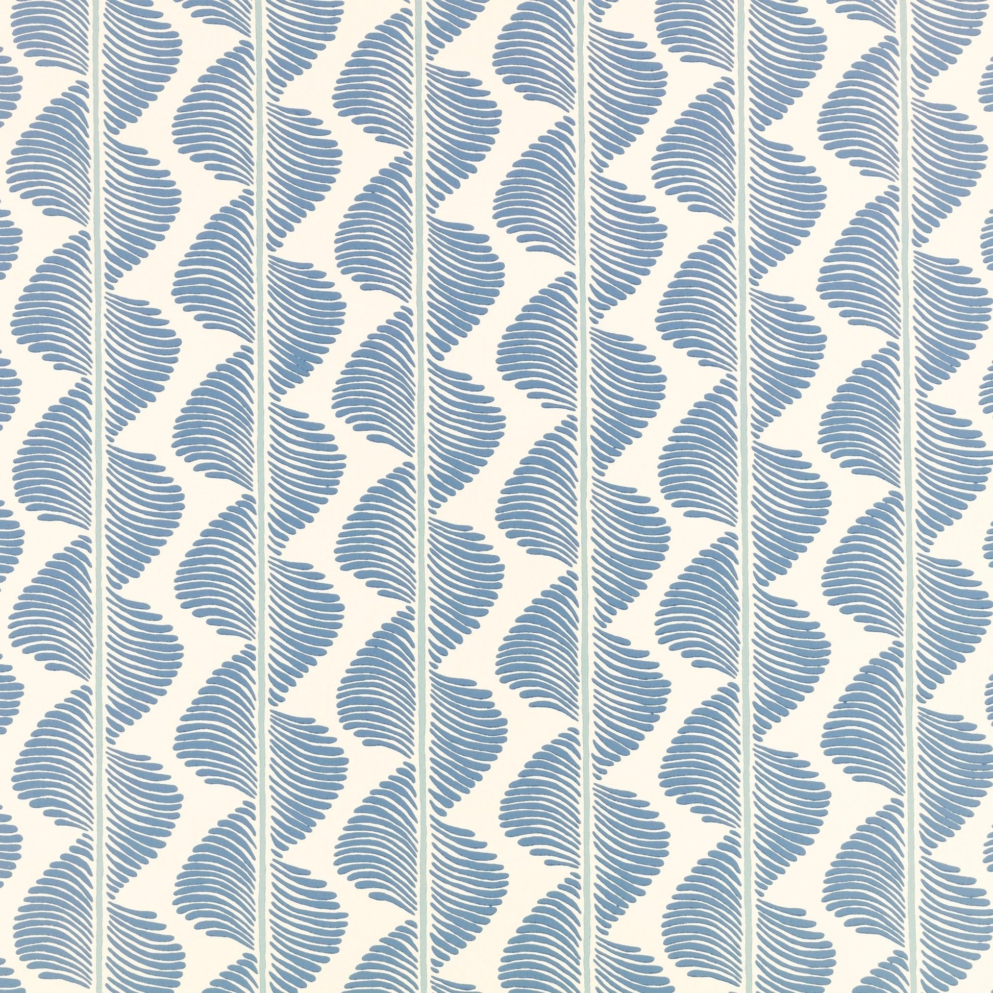 Aubin Wallpaper - Boathouse Blue - Romo - Aubin - W472/05 - Premier Wallcovering