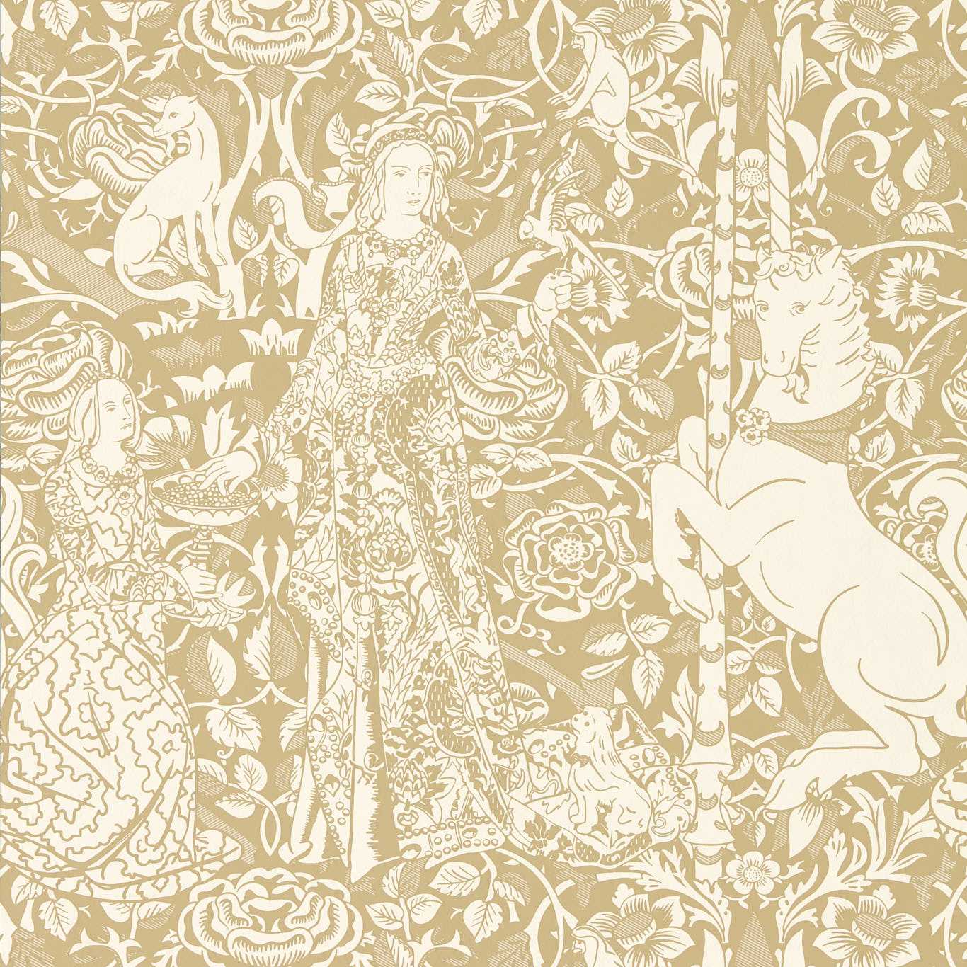 Aurelia's Grail Wallpaper - Bone/Alabaster - DGDW217299 - Sanderson
