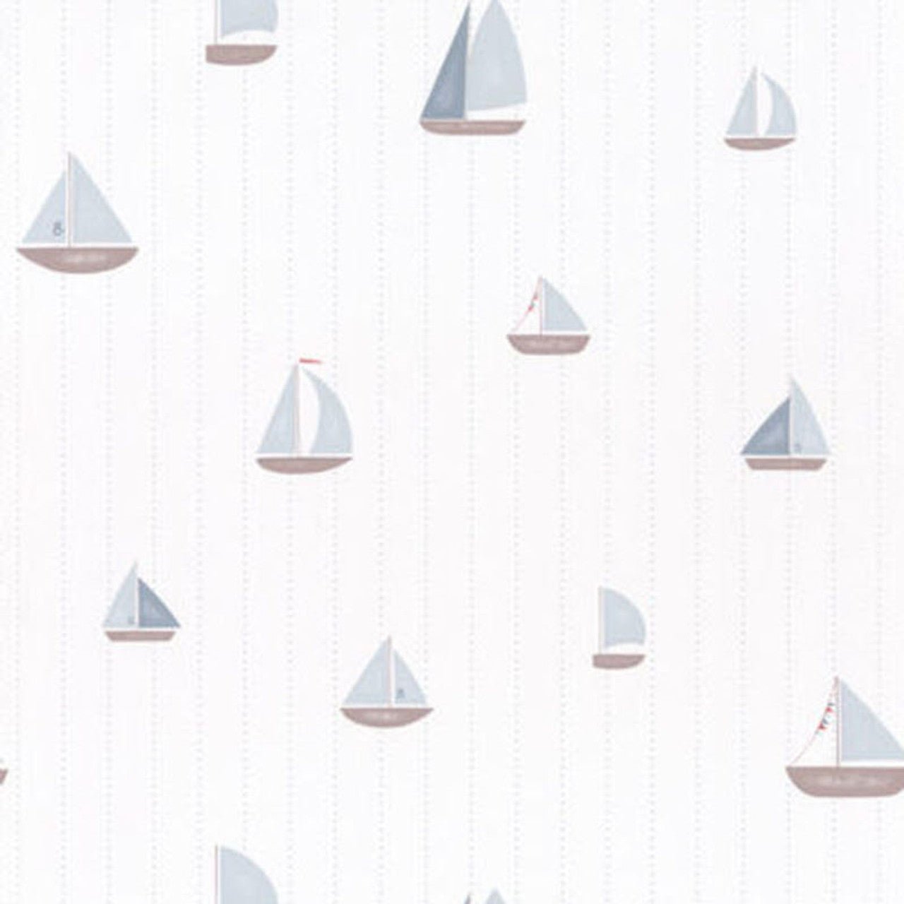 Babord Rose & Nino Wallpaper - Bleu - Casadeco - 85666411 - Premier Wallcovering