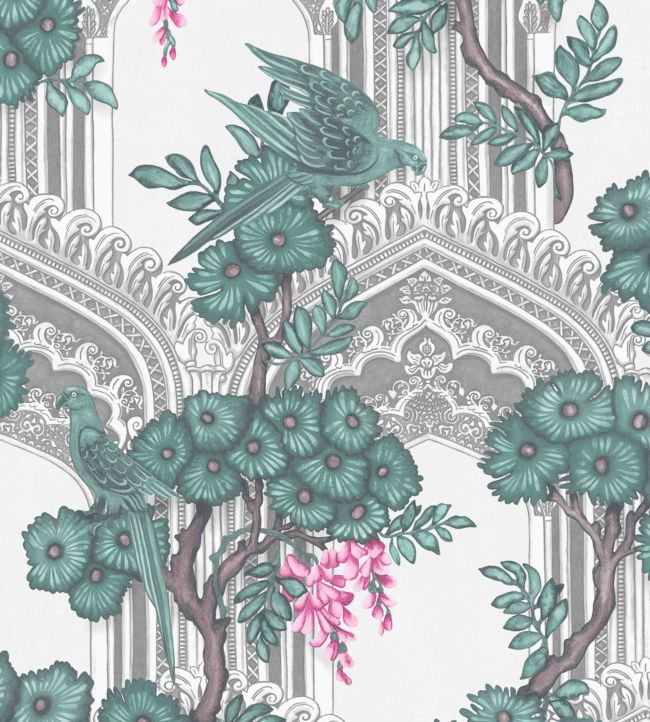 Babylon Wallpaper - Teal & Pink - 113/13039 - Cole & Son - Premier Wallcovering