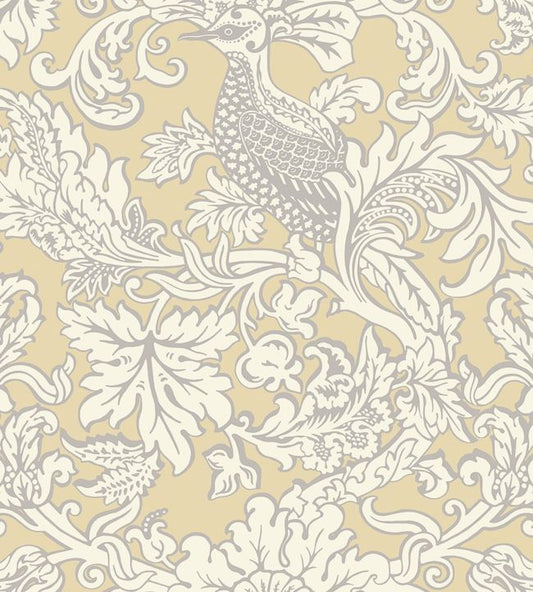 Balabina Wallpaper - White on Yellow - 108/1001 - Cole & Son - Premier Wallcovering