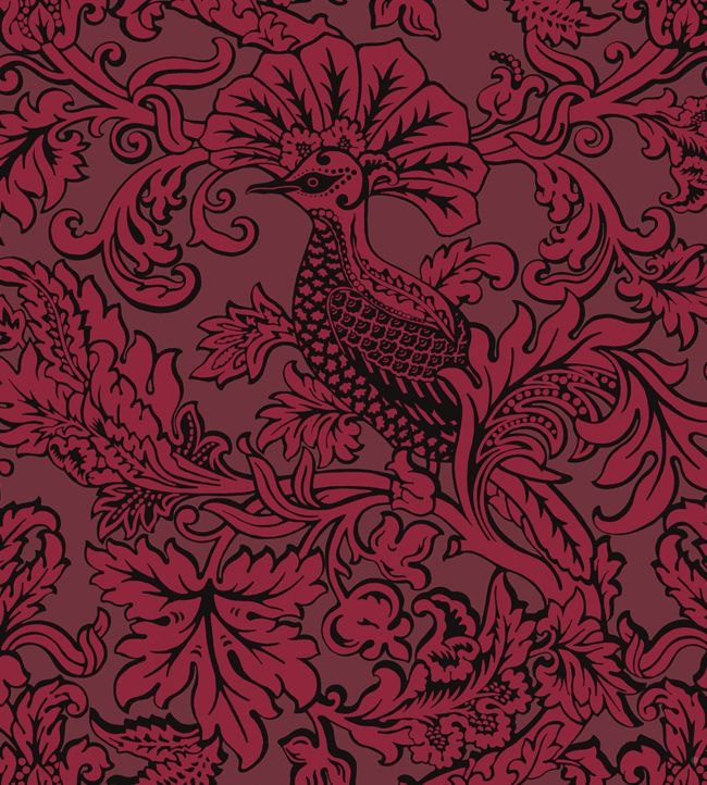 Balabina Wallpaper - Red on Crimson - 108/1004 - Cole & Son - Premier Wallcovering