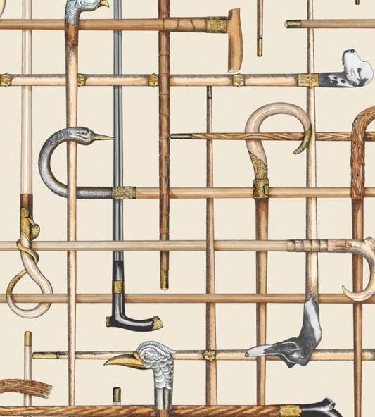 Bastoni Wallpaper - Cream - 114/14026 - Cole & Son - Premier Wallcovering