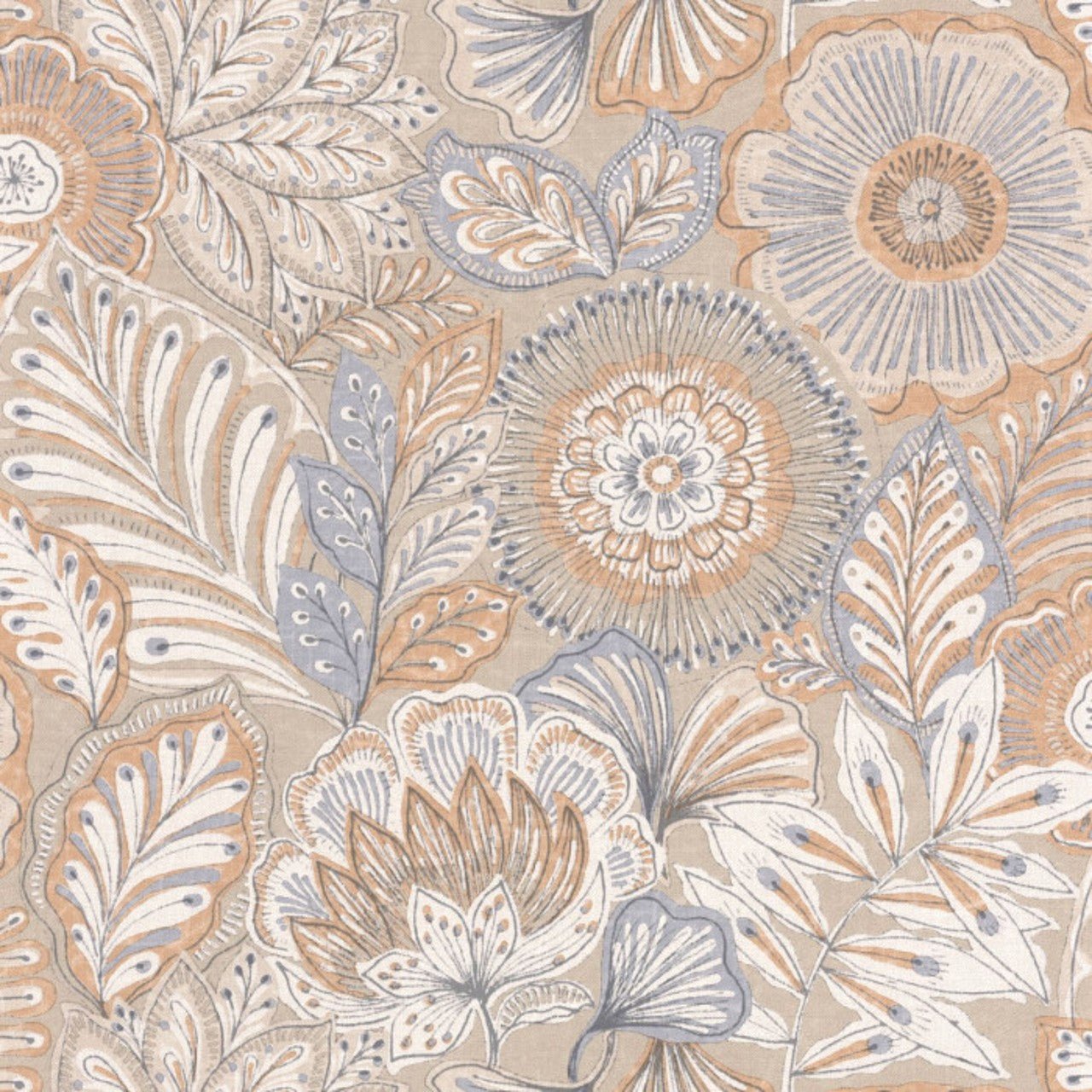 Batik Bali Wallpaper - Beige Ficelle - Casadeco - 88151925 - Premier Wallcovering