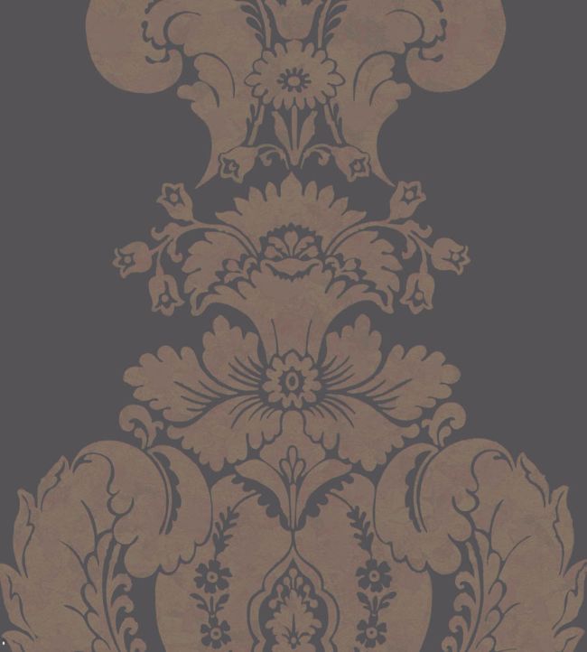 Baudelaire Wallpaper - Metallic Bronze on Charcoal - 94/1002 - Cole & Son - Premier Wallcovering