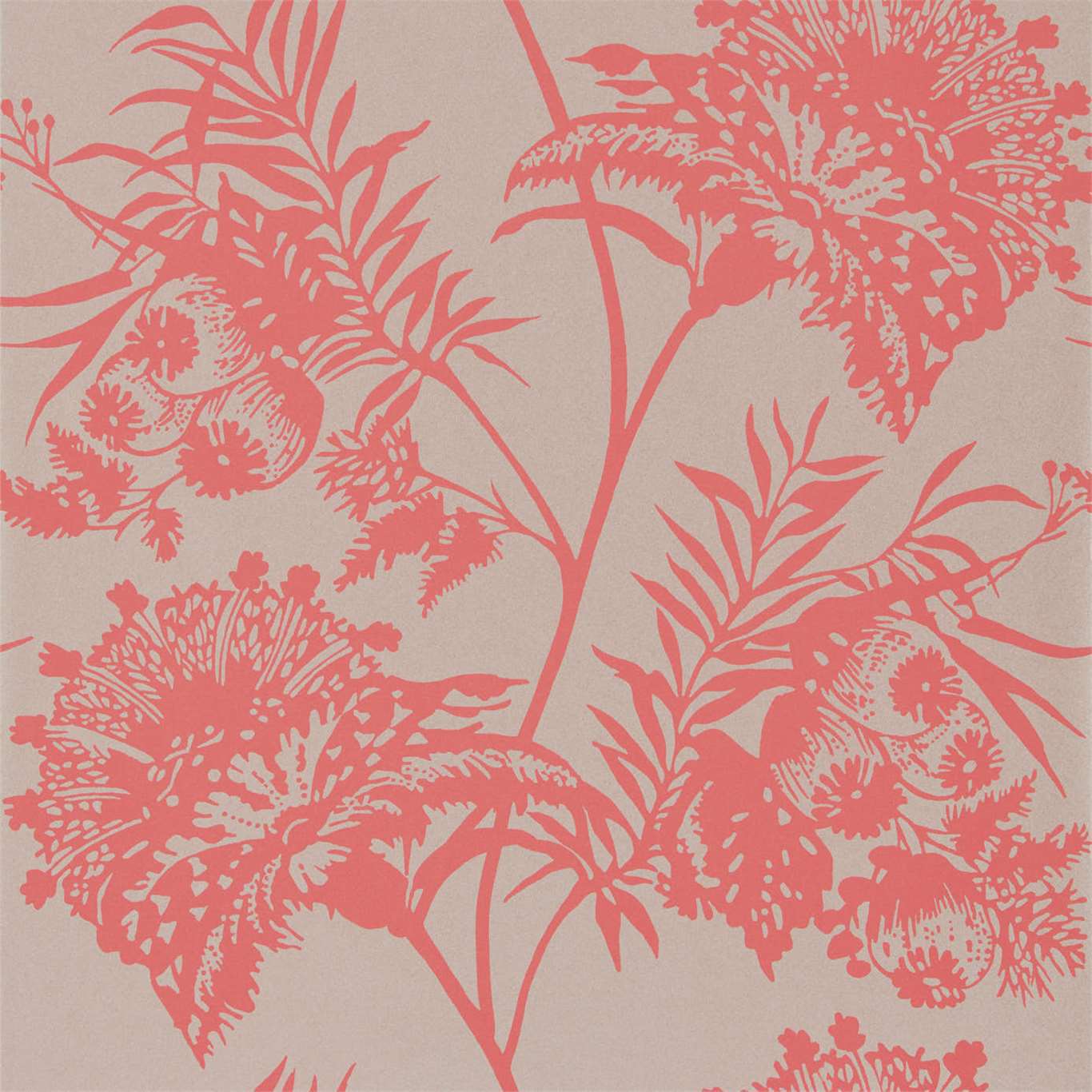 Bavero Wallpaper - Coral - HZAP111766 - Harlequin - Premier Wallcovering