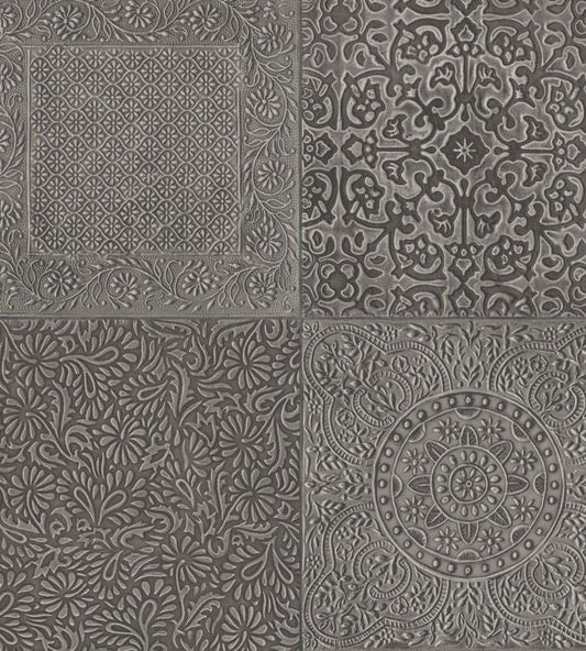 Bazaar Wallpaper - Pewter - 113/2005 - Cole & Son - Premier Wallcovering
