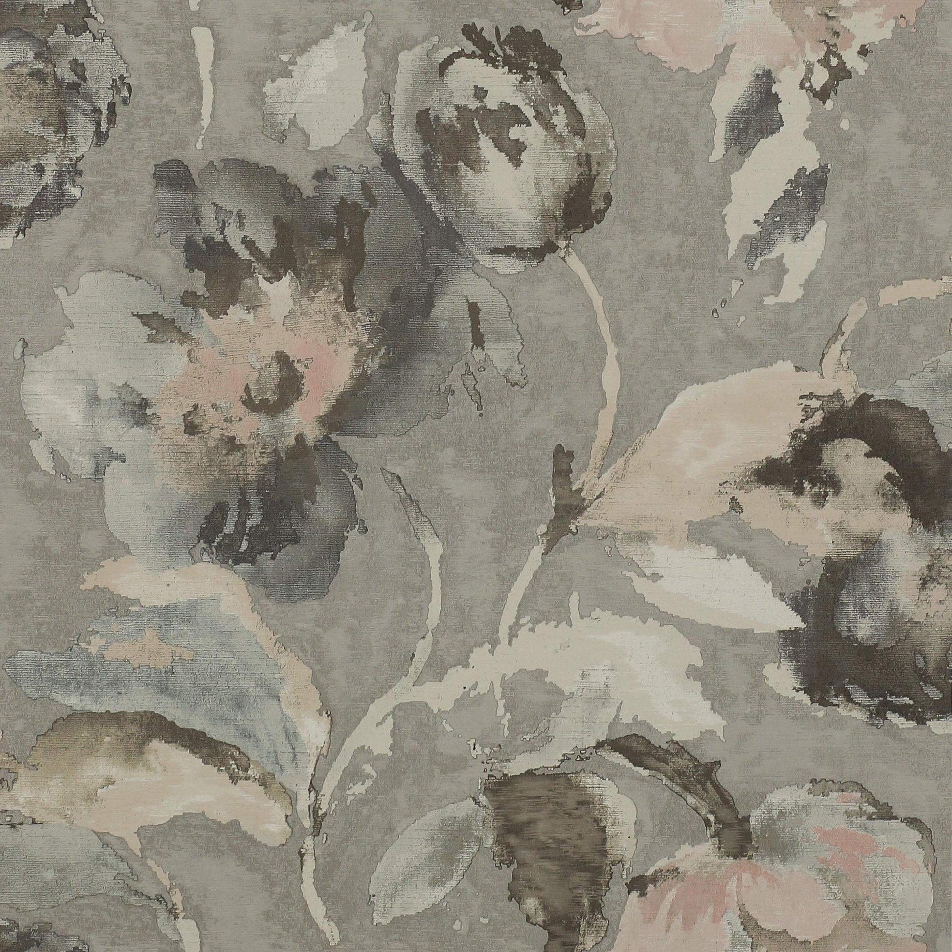 Beatrice Wallpaper - Silver/Pink - J162W - 01 - Jane Churchill