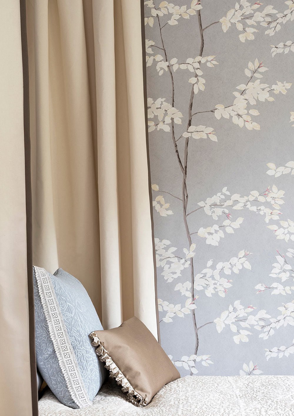 Beech Wallpaper - Dove - Lewis & Wood - Premier Wallcovering