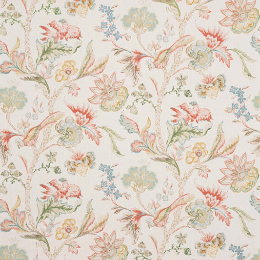 Belevedere Wallcovering Wallpaper - Pink/Green - Colefax & Fowler - W7026-01