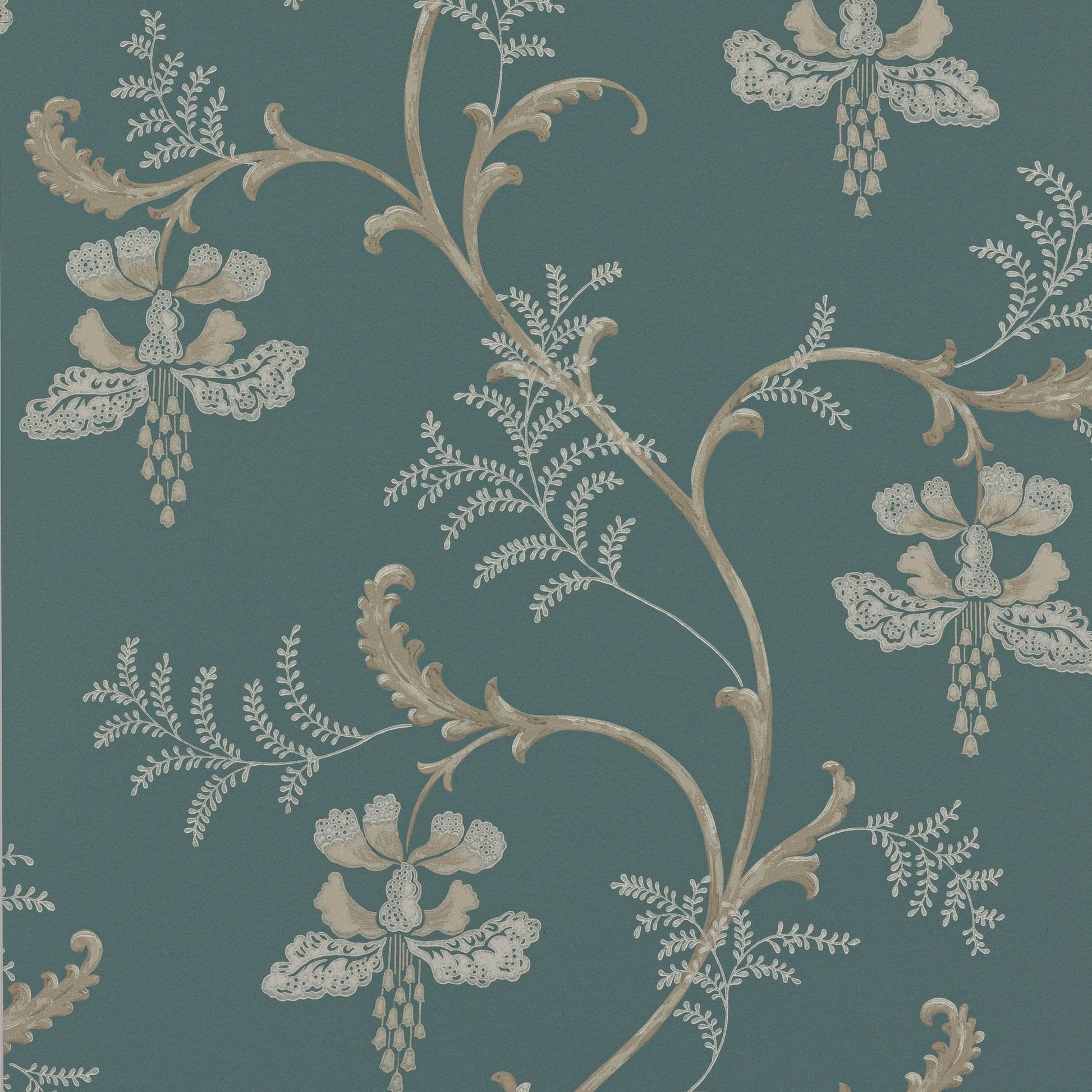 Bellflower Wallpaper - Navy - Colefax & Fowler - 07127/06
