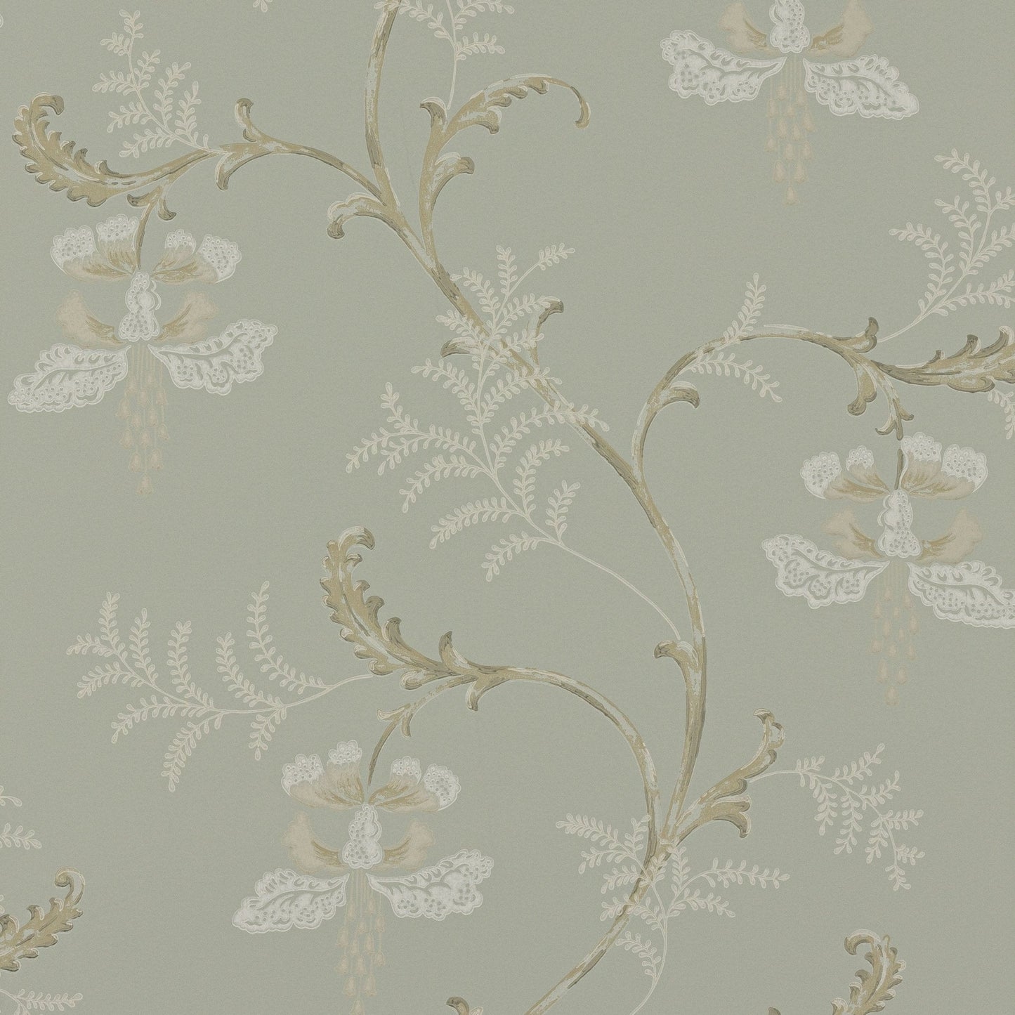 Bellflower Wallpaper - Old Blue - Colefax & Fowler - 07127/01