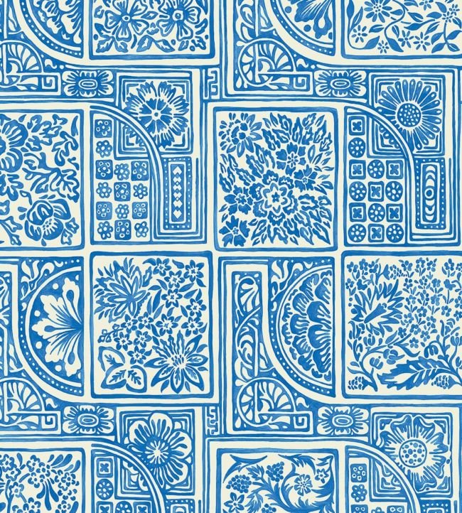 Bellini Wallpaper - China Blue on White - 108/9045 - Cole & Son - Premier Wallcovering