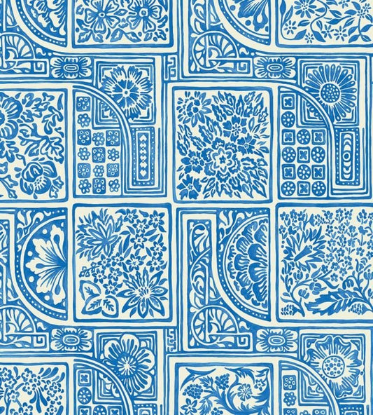 Bellini Wallpaper - China Blue on White - 108/9045 - Cole & Son - Premier Wallcovering